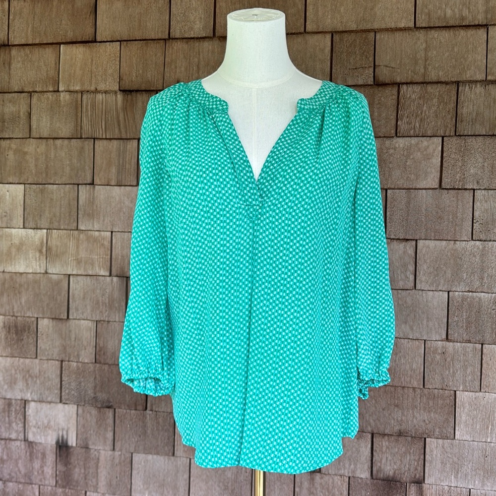 Joie Green Silk Blouse